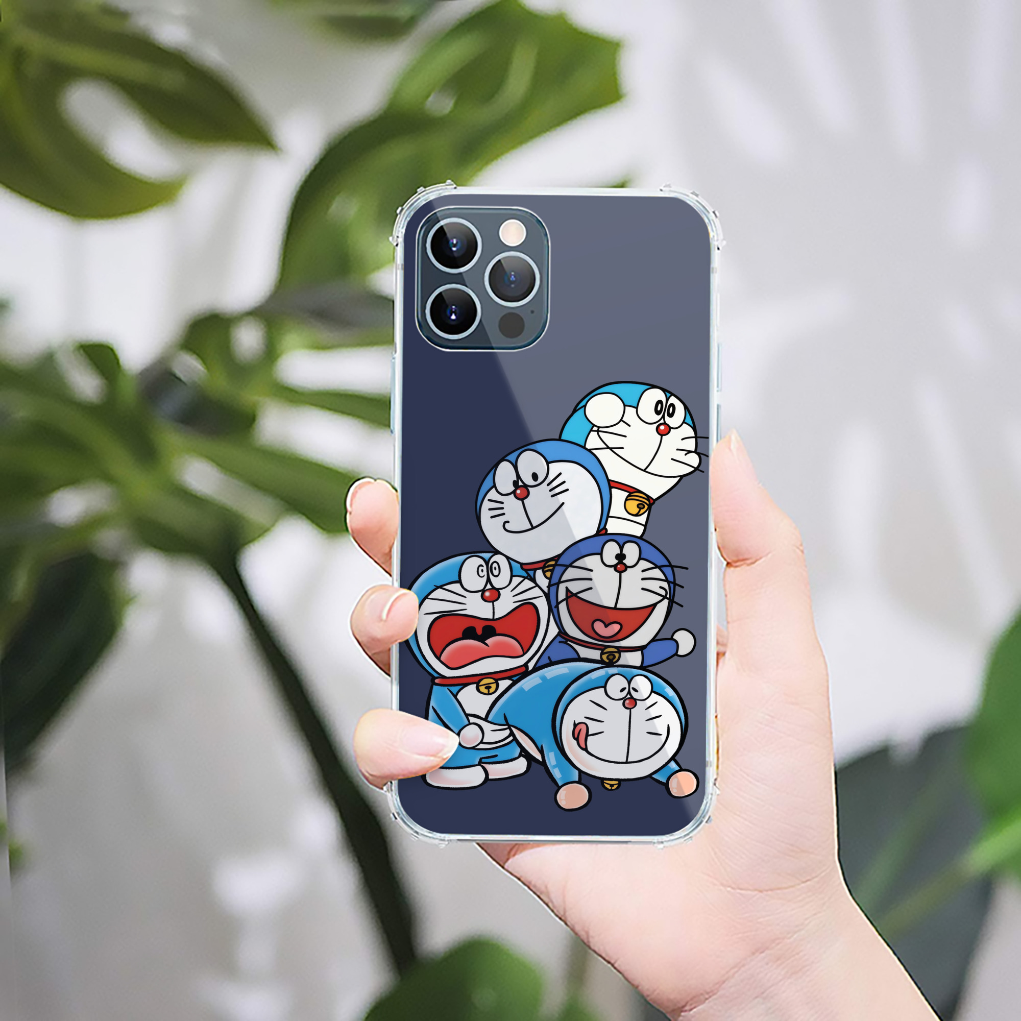 （画像用） ドラえもん Doraemon 【iPhone 12シリーズ対応】透明スマホケース（クリアソフトケース）